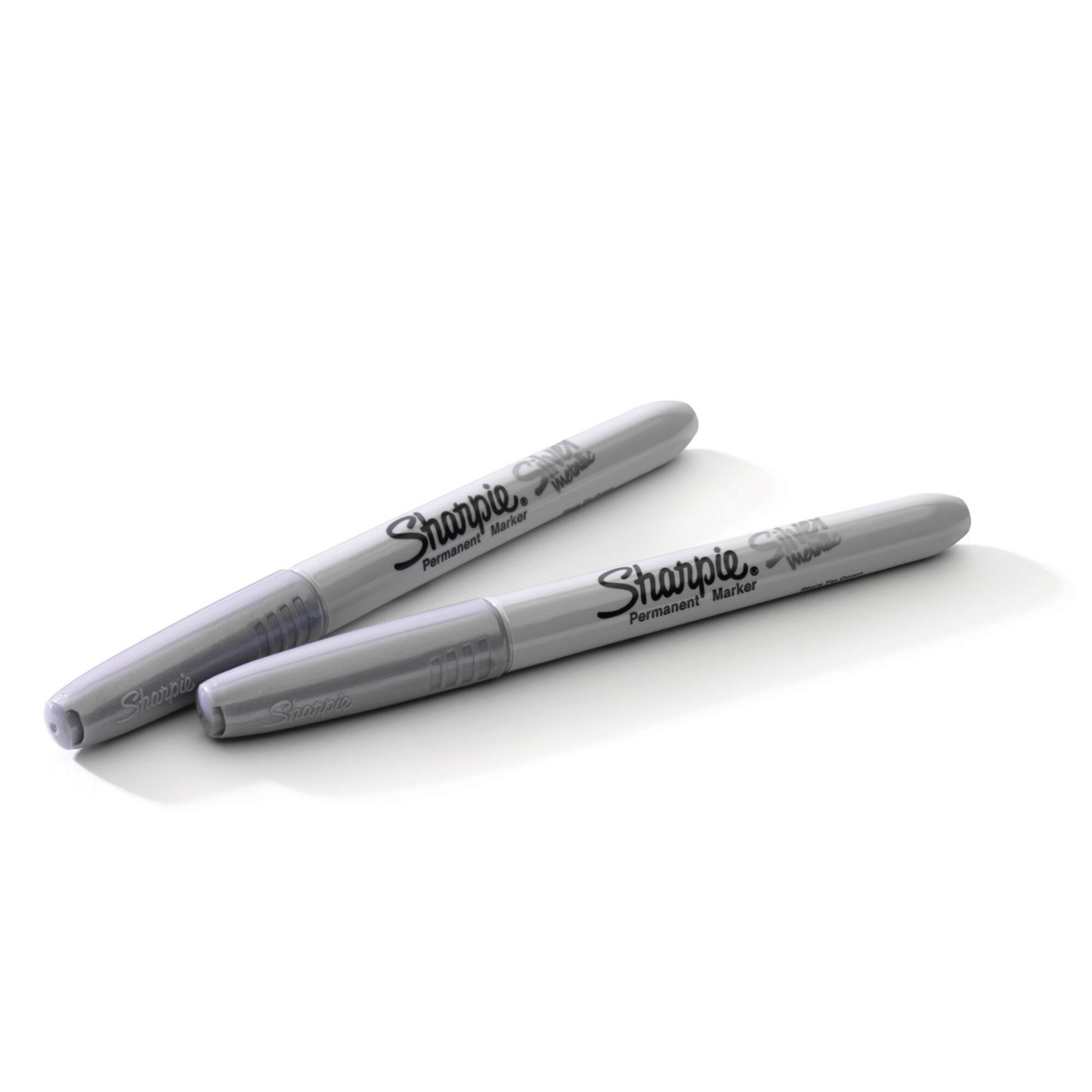 12 Packs: 2 ct. (24 total) Sharpie® Metallic Fine Point Silver Permanent Markers